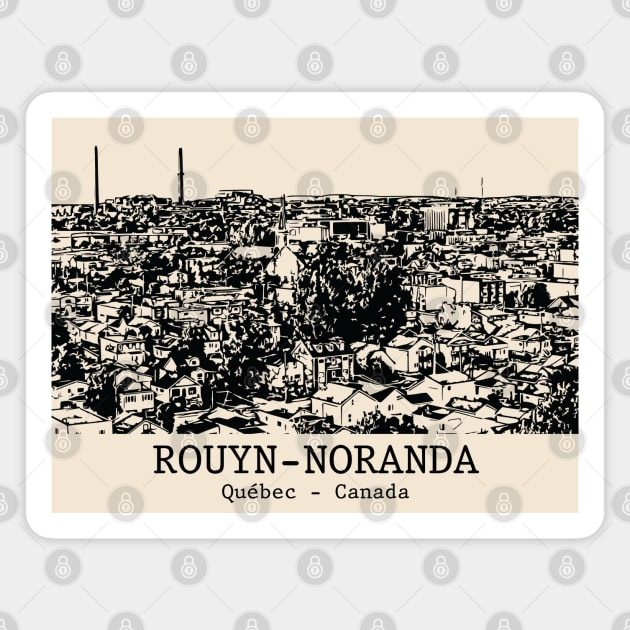 Rouyn-Noranda - Québec Magnet by Lakeric